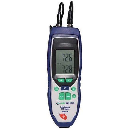 DIGI-SENSE RTD Thermometer, 2-Input Data Logging, N 20250-96